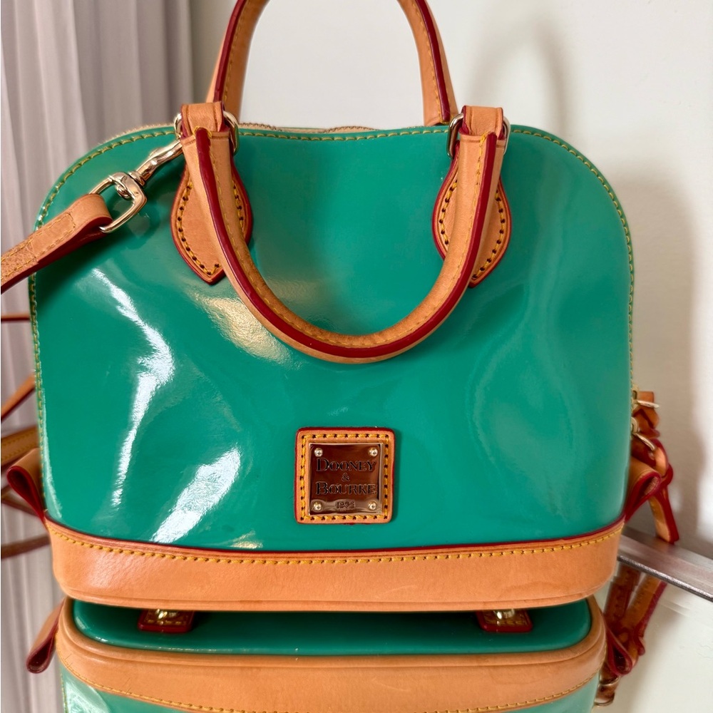 Dooney & Bourke Patent Leather Mini Zip Zip Satchel